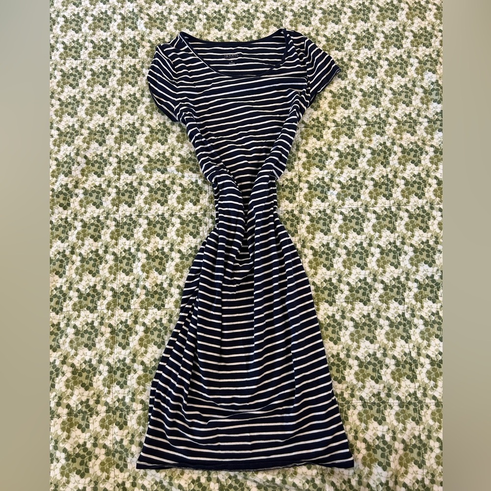 Striped midi dress
